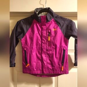 Magenta girls Rain jacket